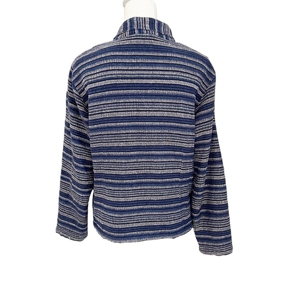 Cabela’s Jacket Women’s Size Large Blue Stripe Full Zip Collar Pockets Fall - Picture 6 of 9